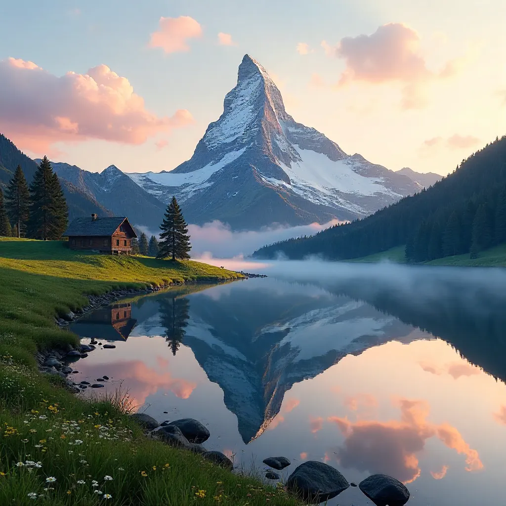 Dawn Reflections: Matterhorn at Sunrise