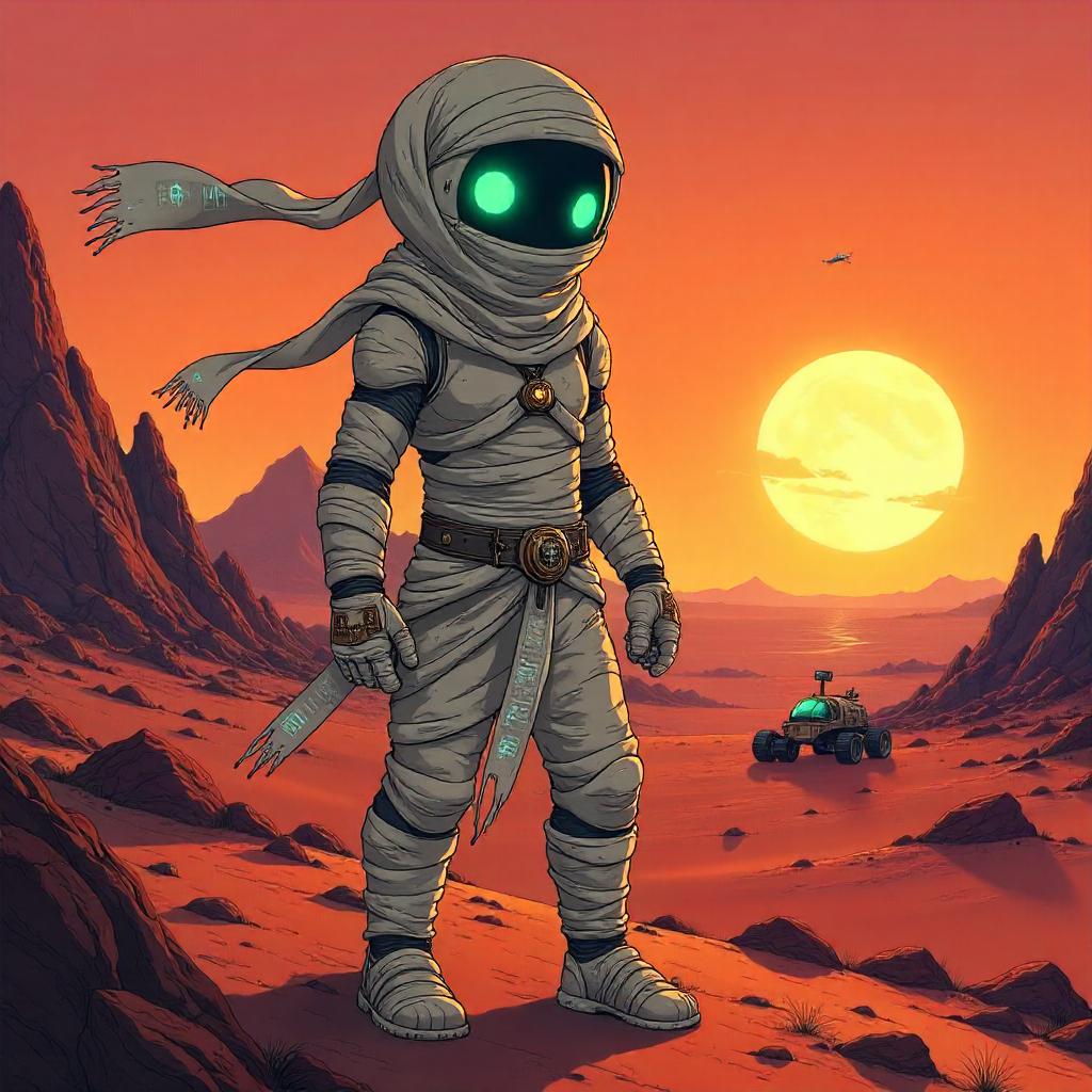 Mars Mummy: Anime Style on the Red Planet