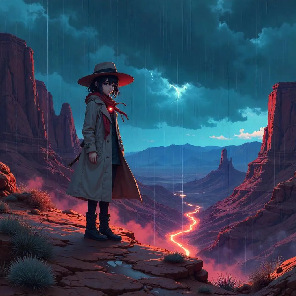 Rain in the Badlands: Anime Storm Wanderer