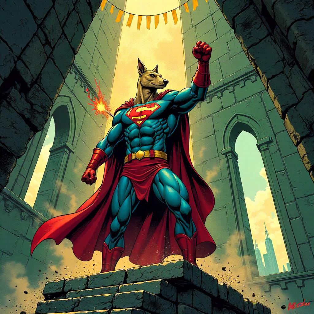 Mongoose in a Tower: Comic Book Hero in Action