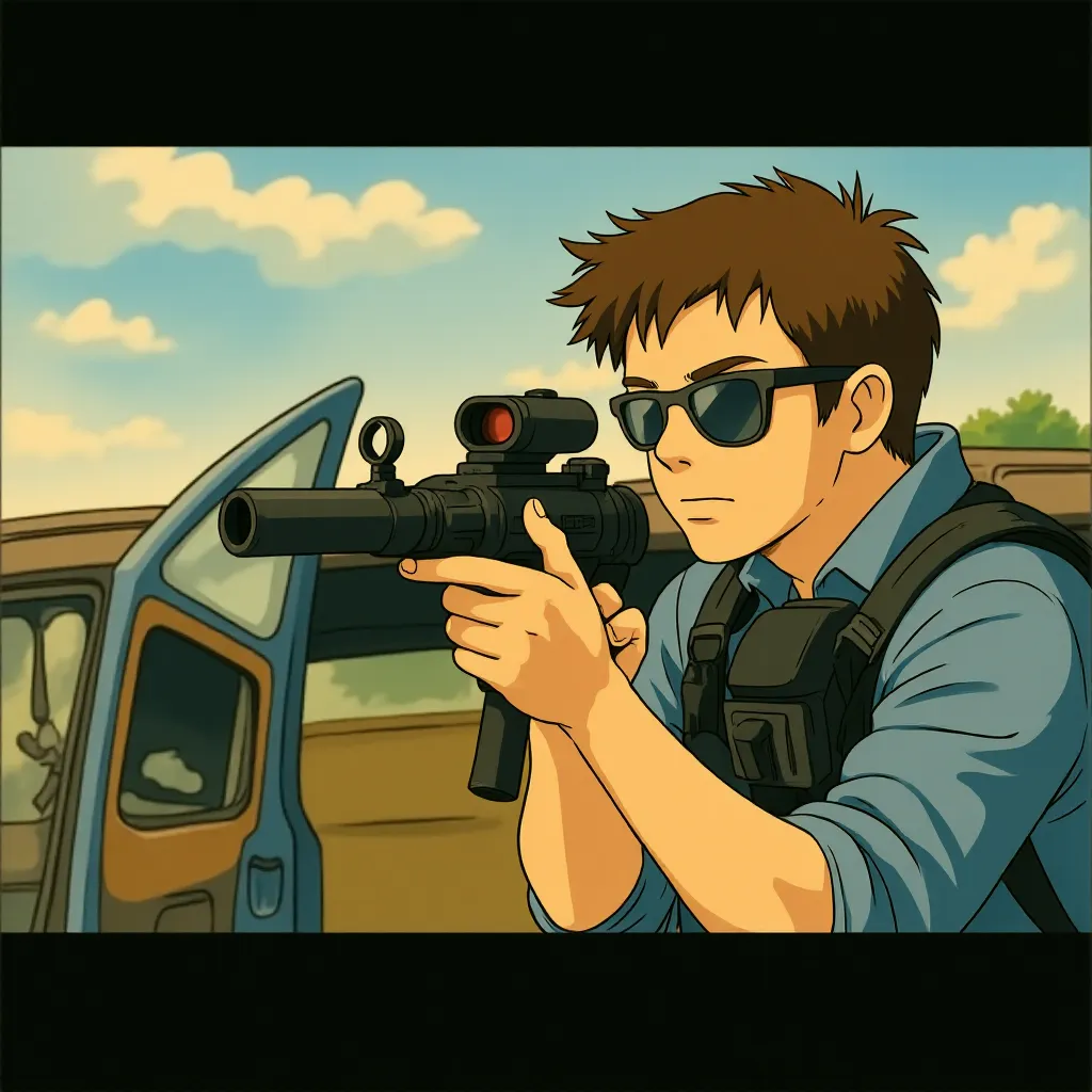 Benicio Del Toro in Sicario (2015) - Anime style