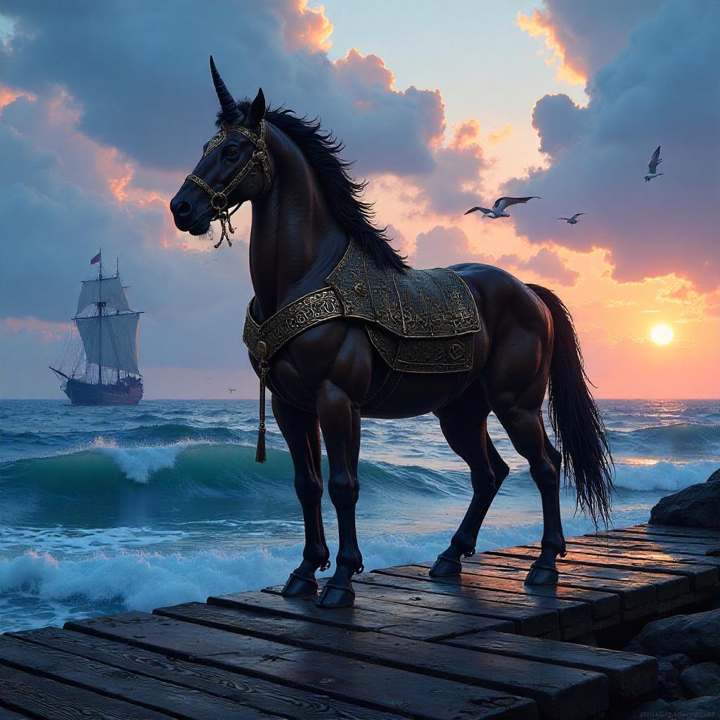 Mariner Centaur Concept Art on a Pier