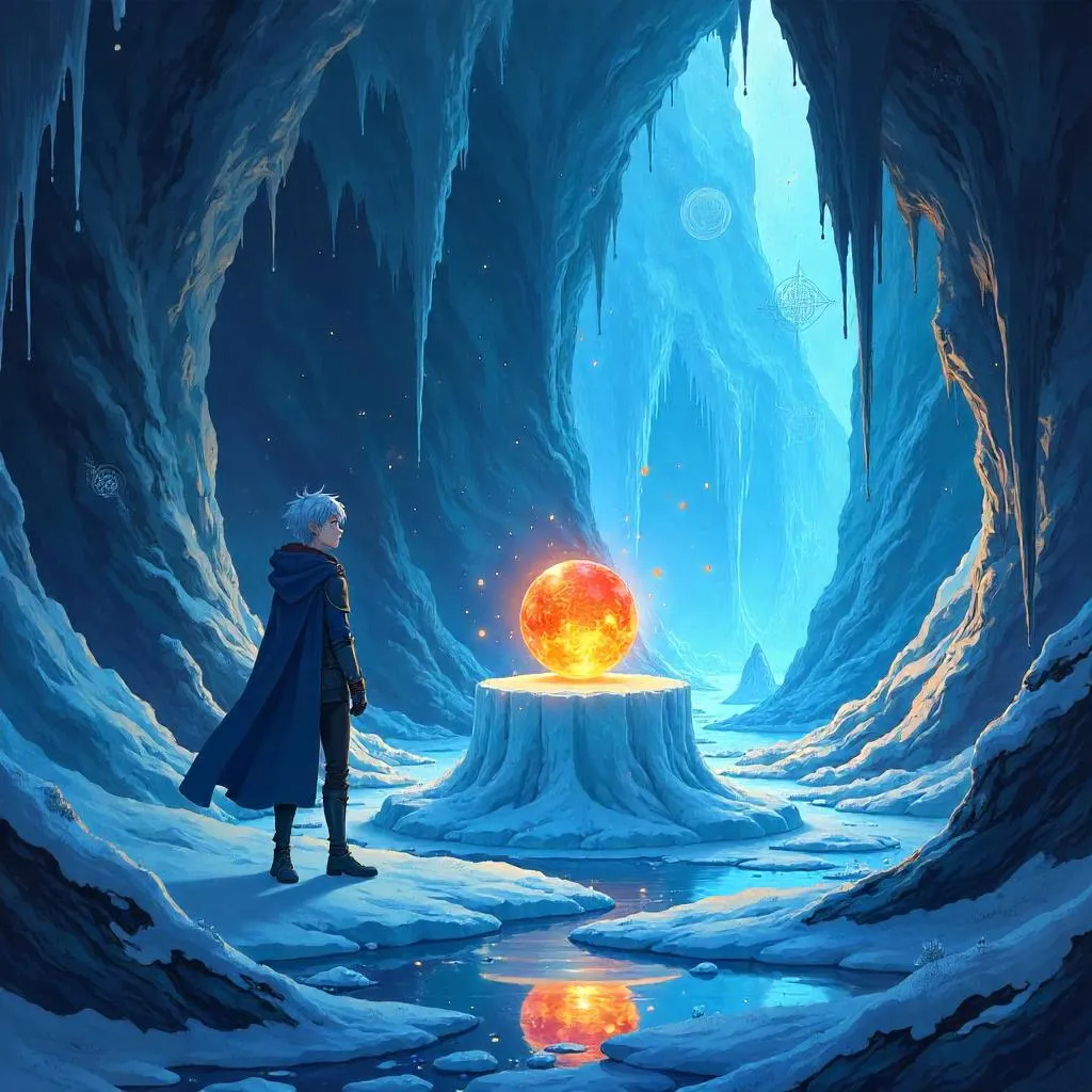 Philosopher's Stone in the Ice Cave – Anime Style