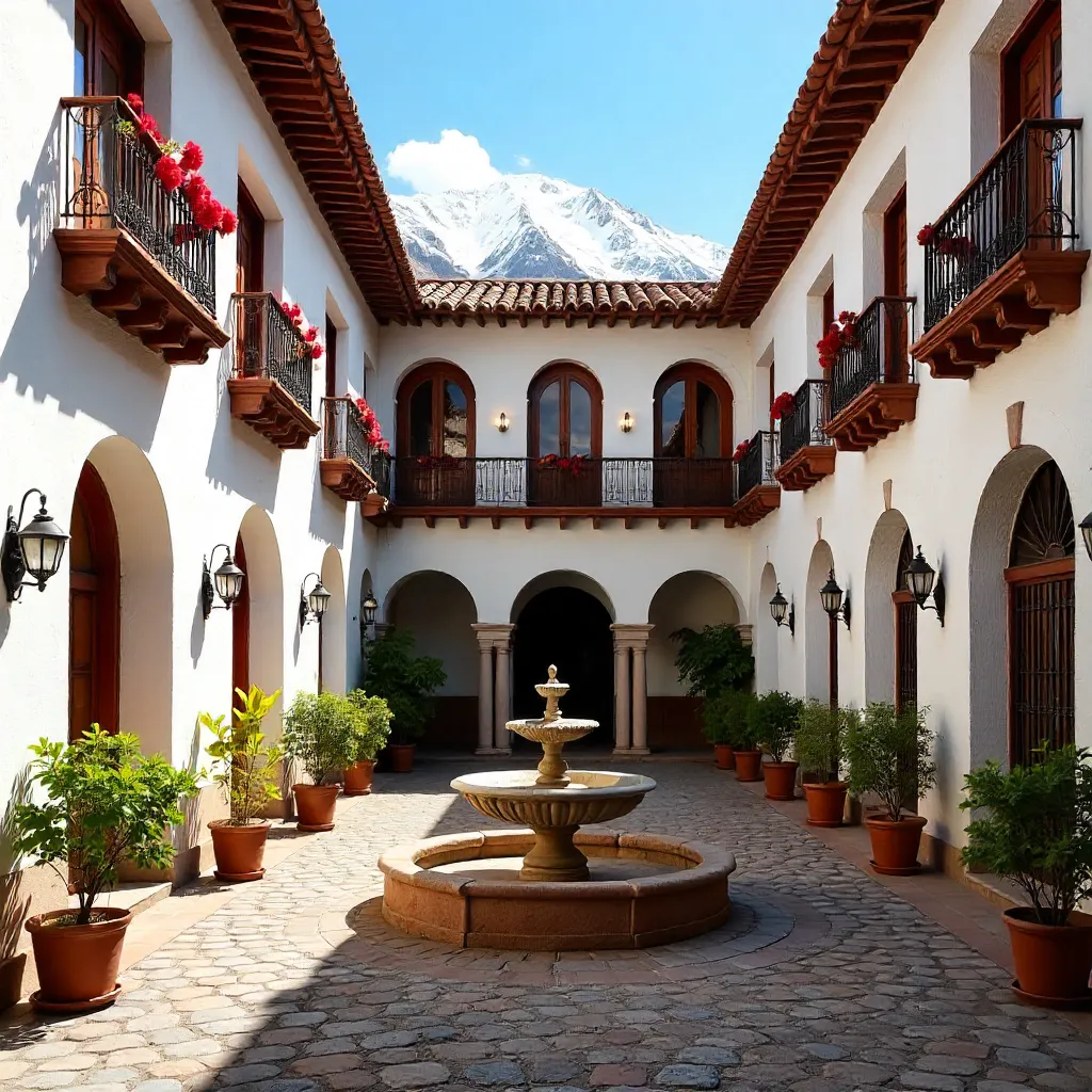 Arequipa Colonial Courtyard Travel Photo