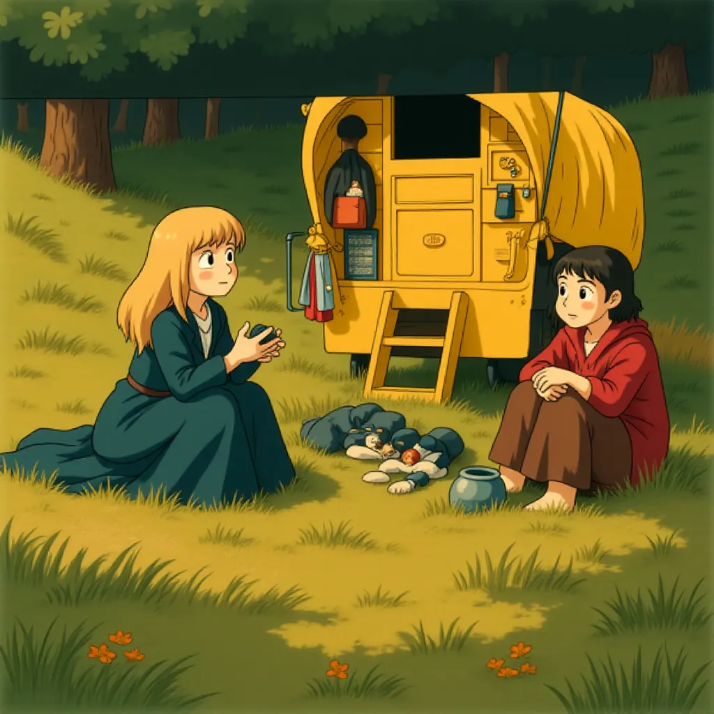Michelle Pfeiffer and Melanie Hill in Stardust (2007) - Anime style