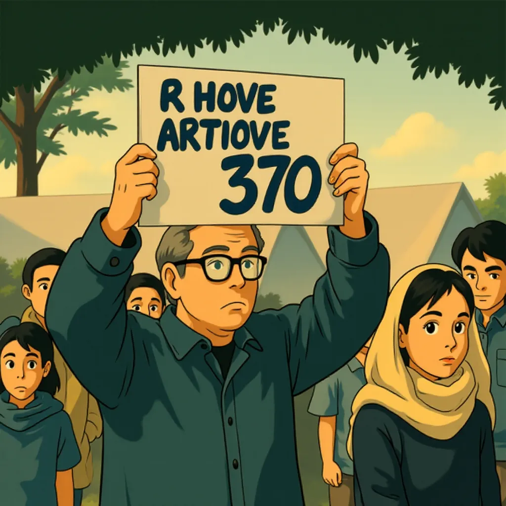 Anupam Kher in The Kashmir Files (2022) - Anime style