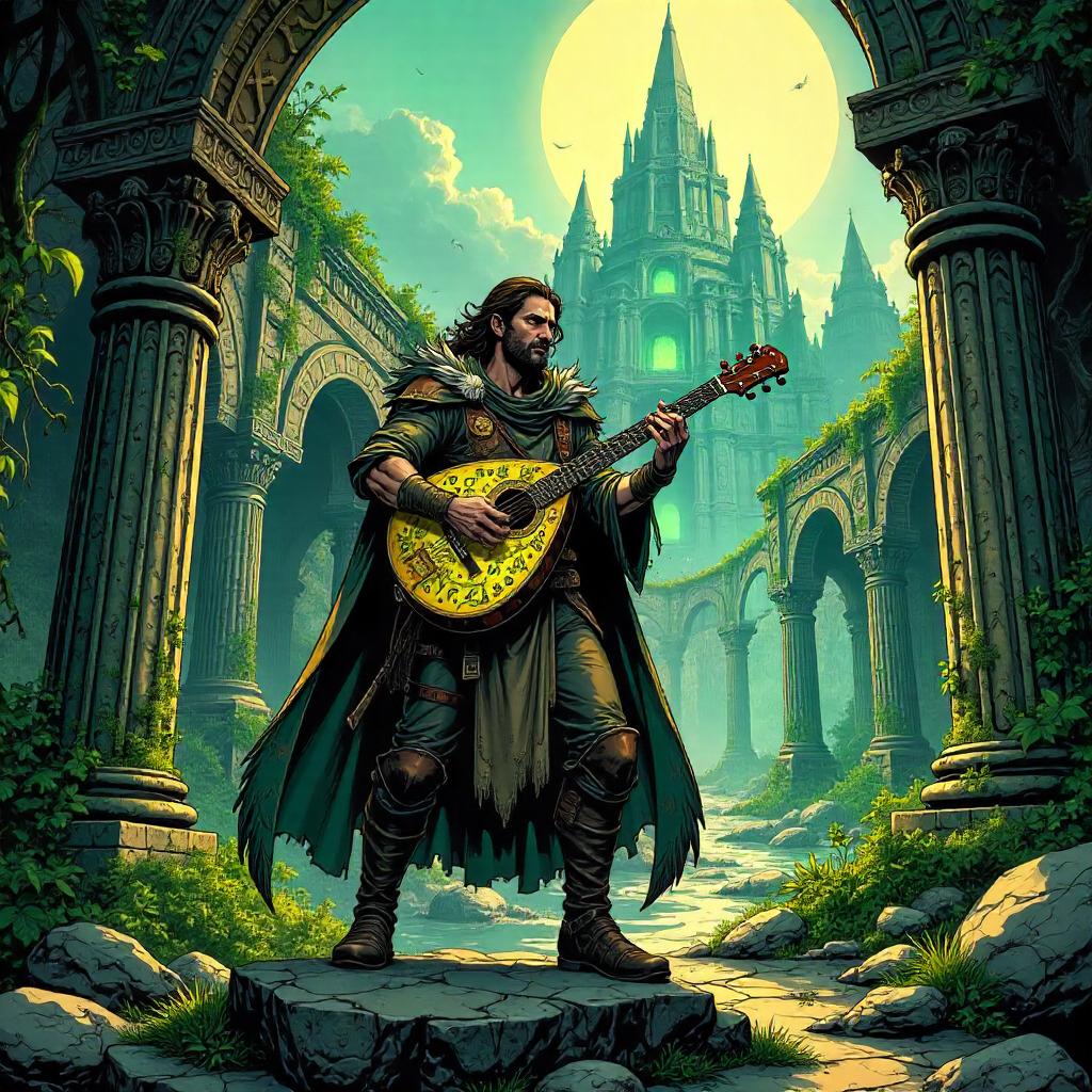 Bard in the Lost City: A Comic Book Splash