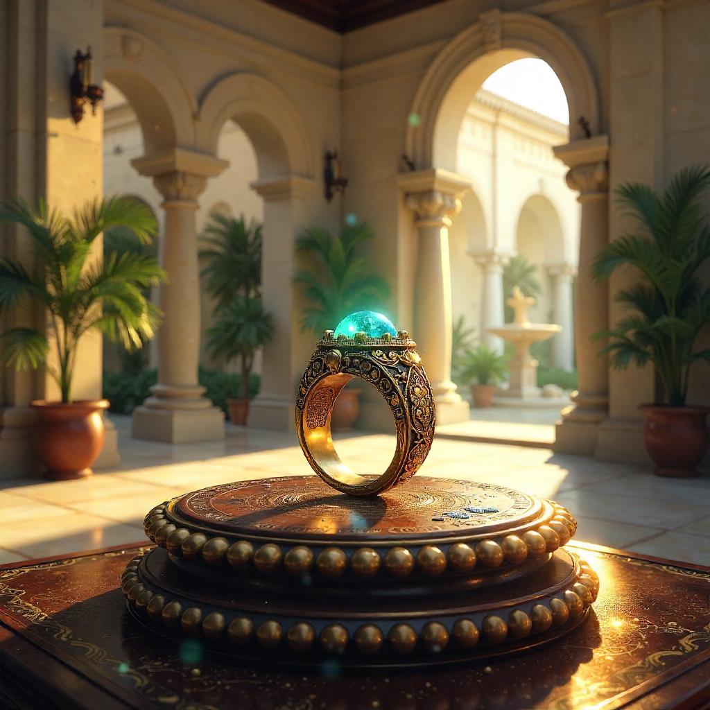 Enchanted Ring in a Sunlit Villa – Concept Art