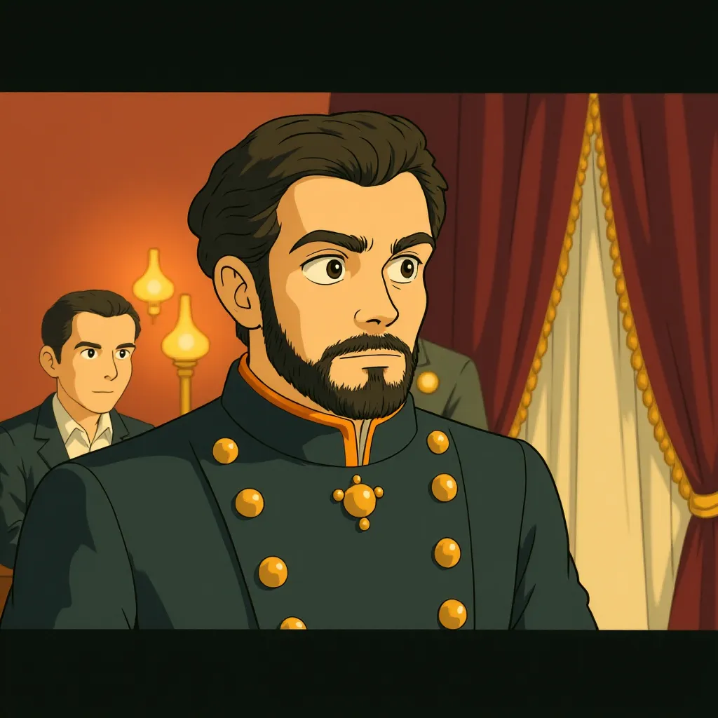Rufus Sewell in The Illusionist (2006) - Anime style