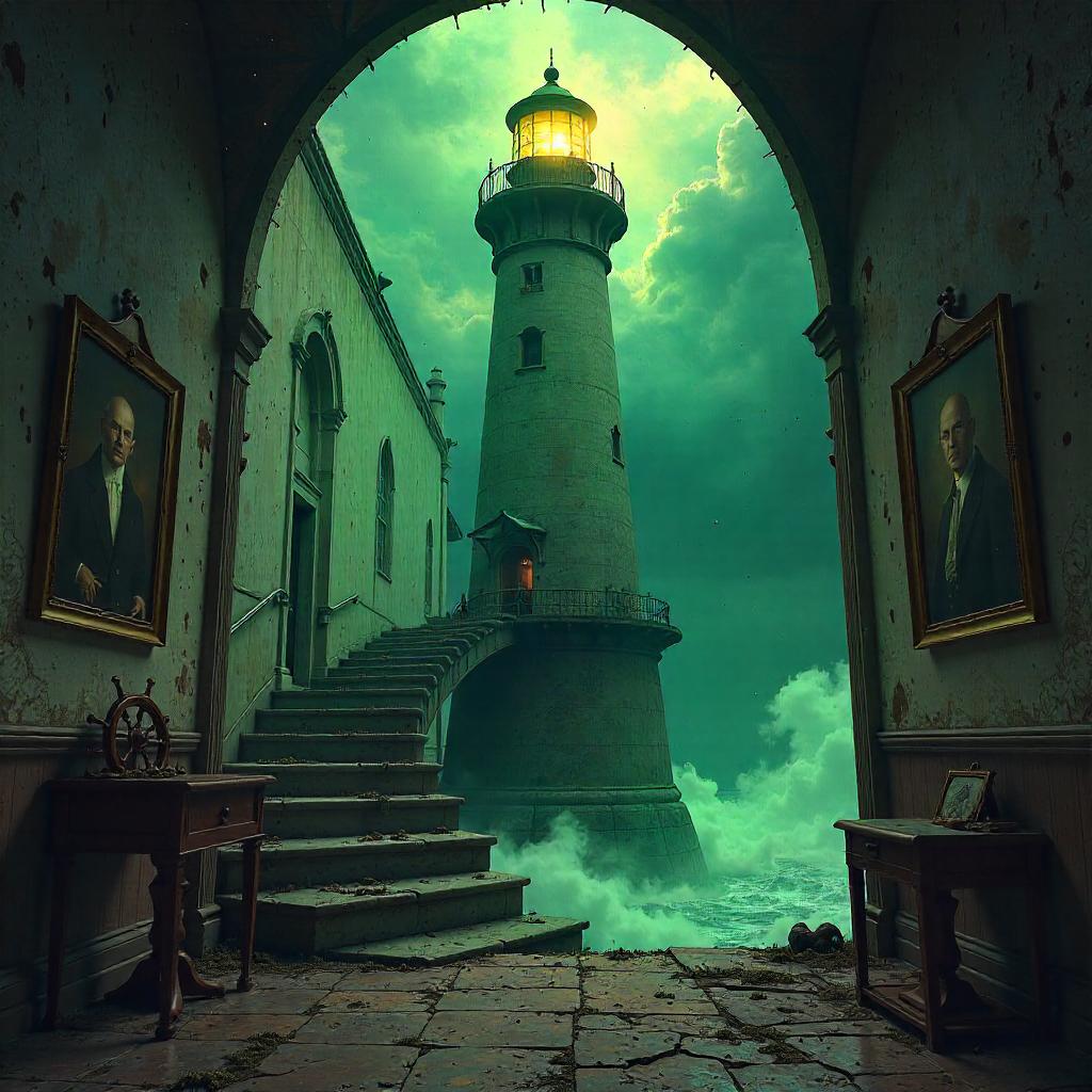 Lighthouse in a Haunted House — Concept Art