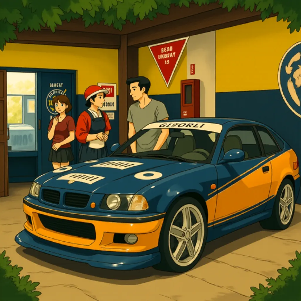 Lucas Black and Shad Moss in The Fast and the Furious: Tokyo Drift (2006) - Anime style