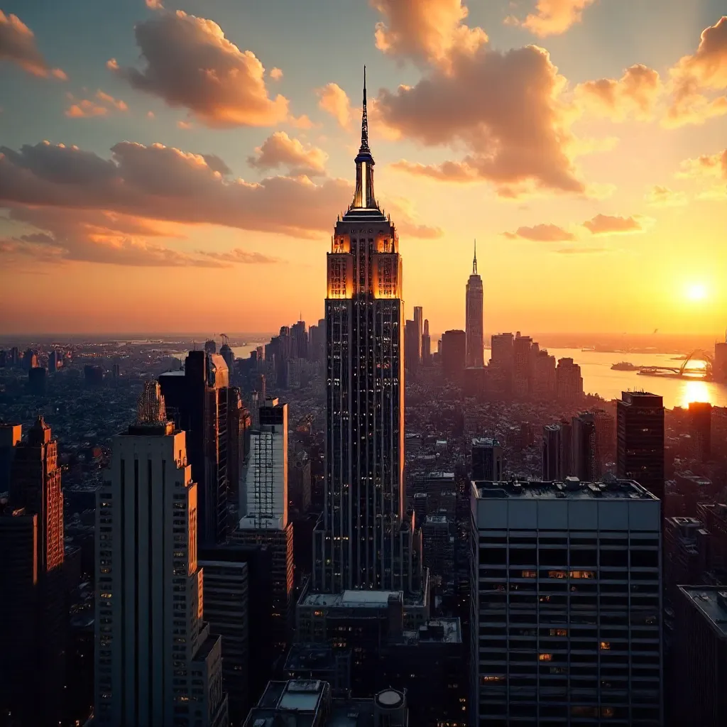 Sunset Majesty over the Empire State Building