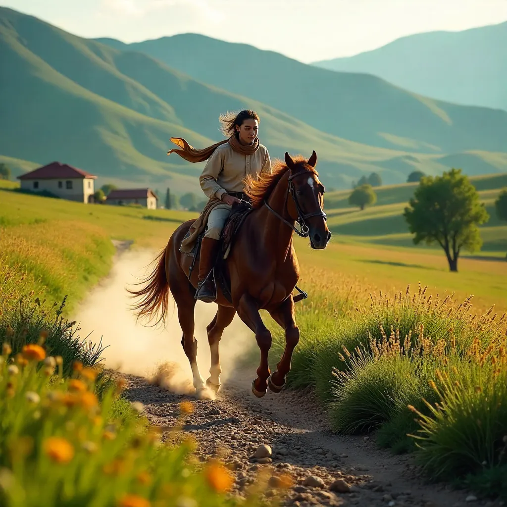 Galloping through Ulupamir's vibrant landscapes