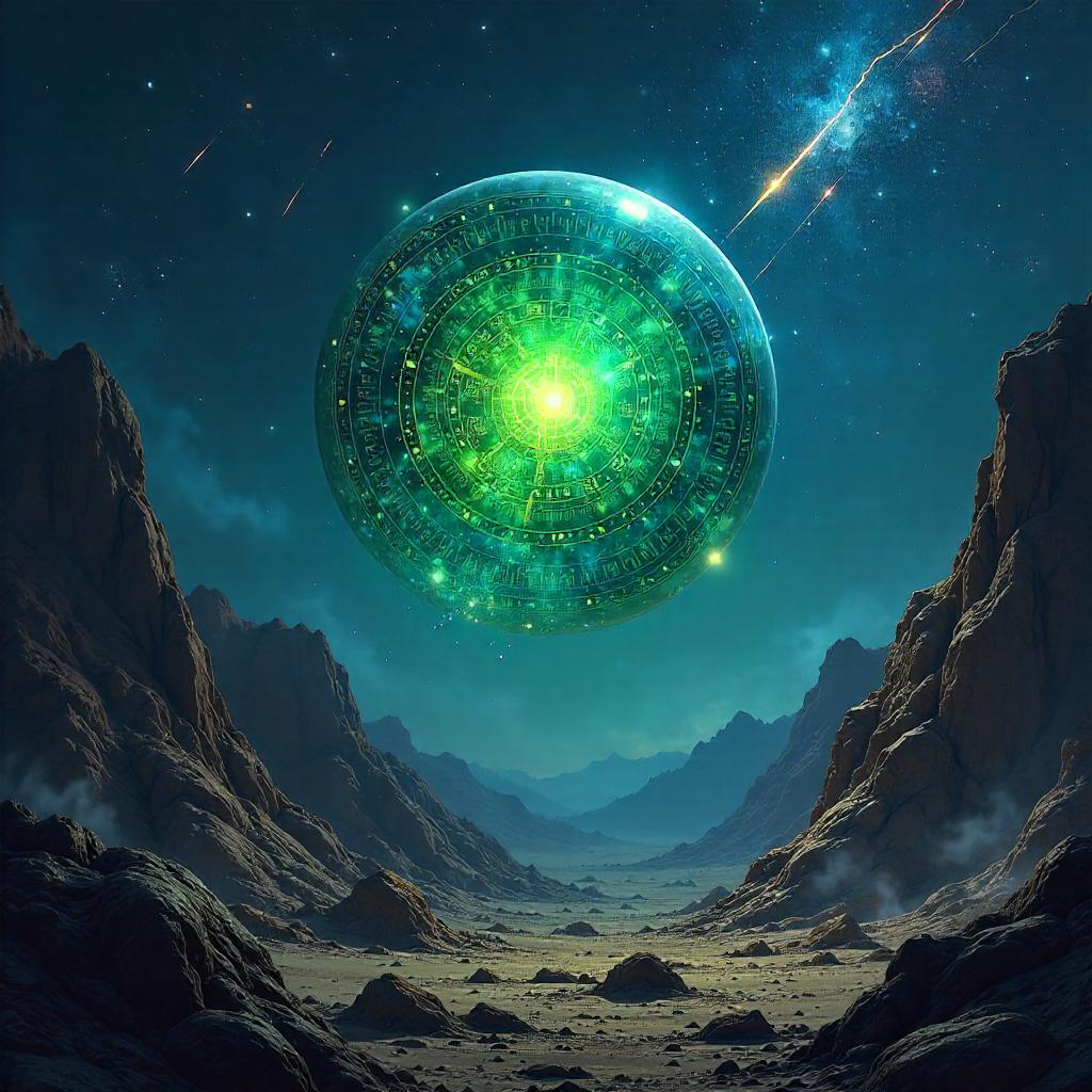 Magic Orb Amid a Meteor Shower: Concept Art