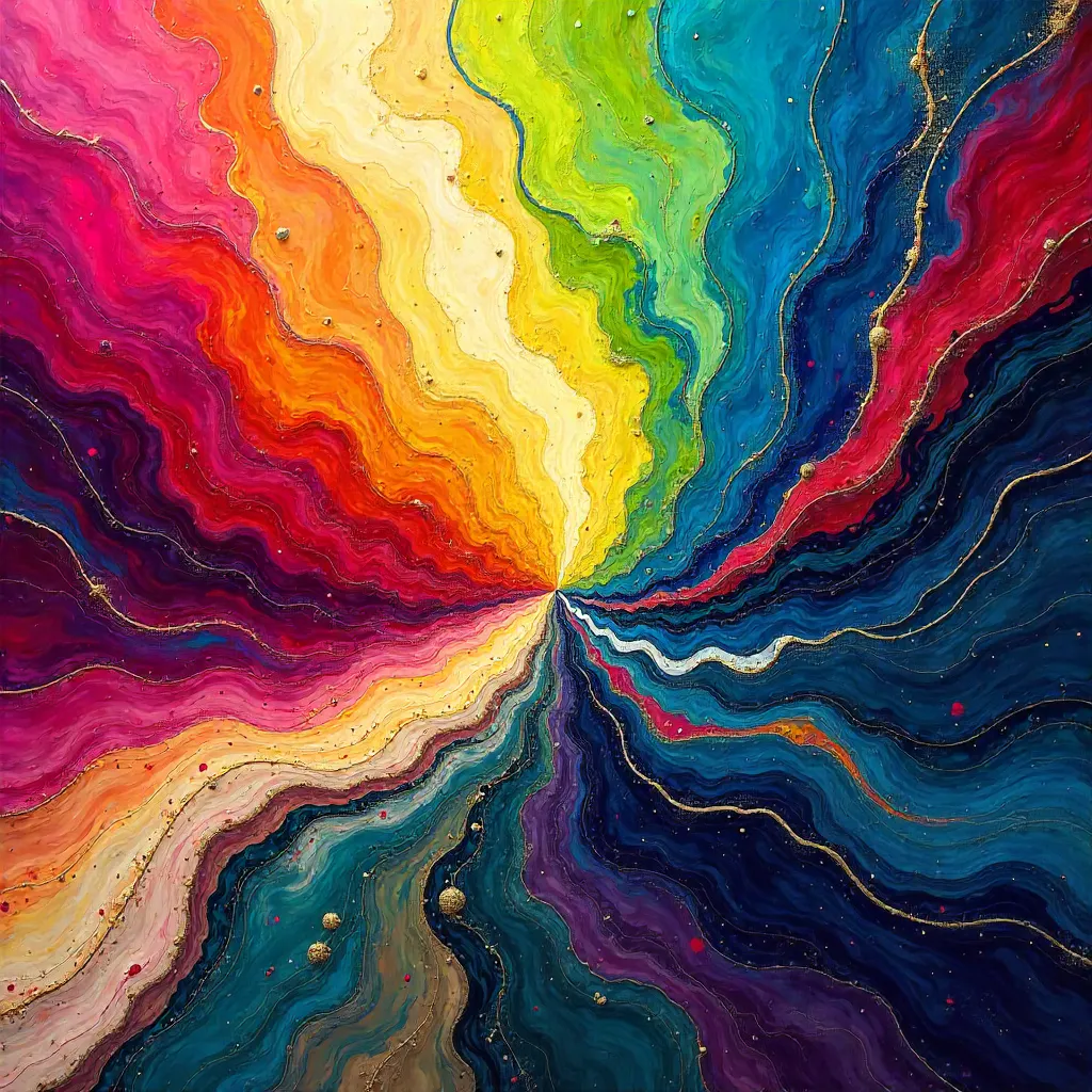 Vibrant Dynamic Abstract: Color Splash & Motion