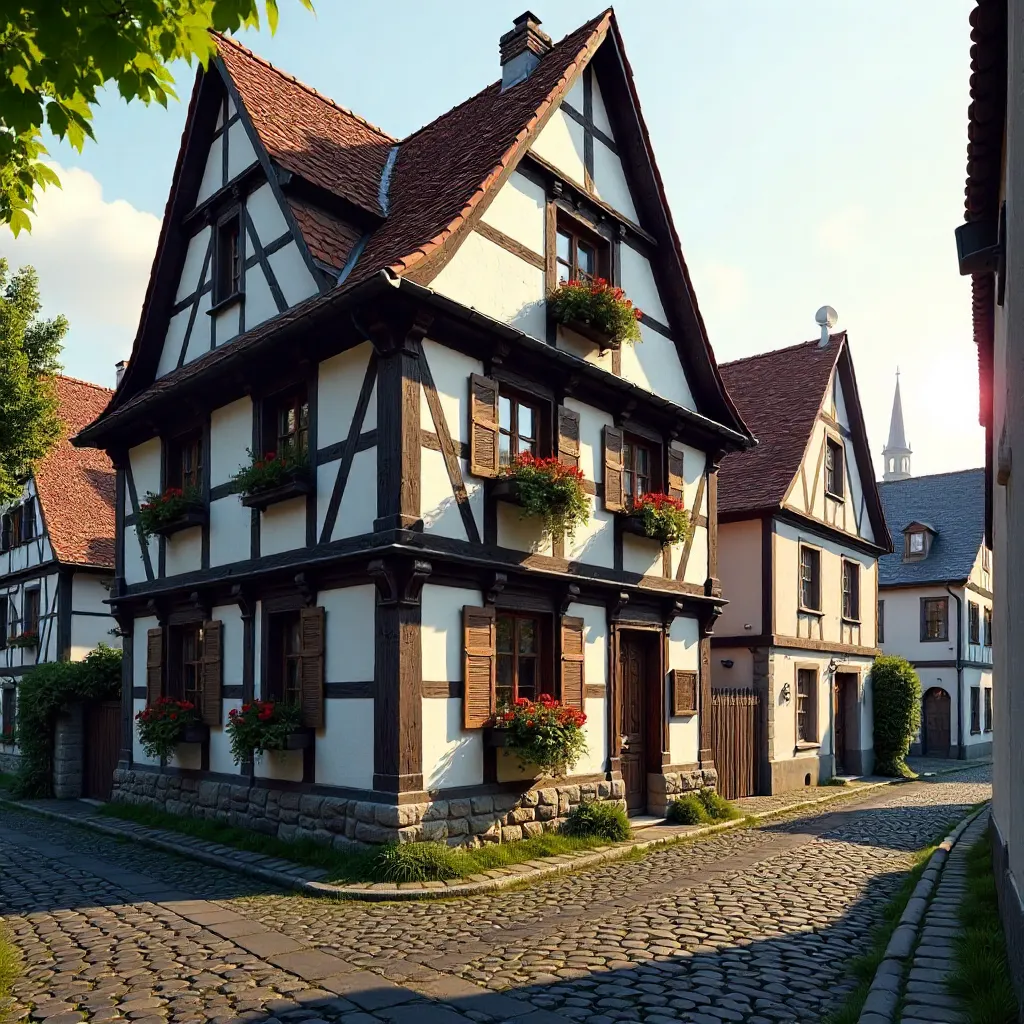 Quedlinburg Fachwerkhaus in Historic Old Town Charm