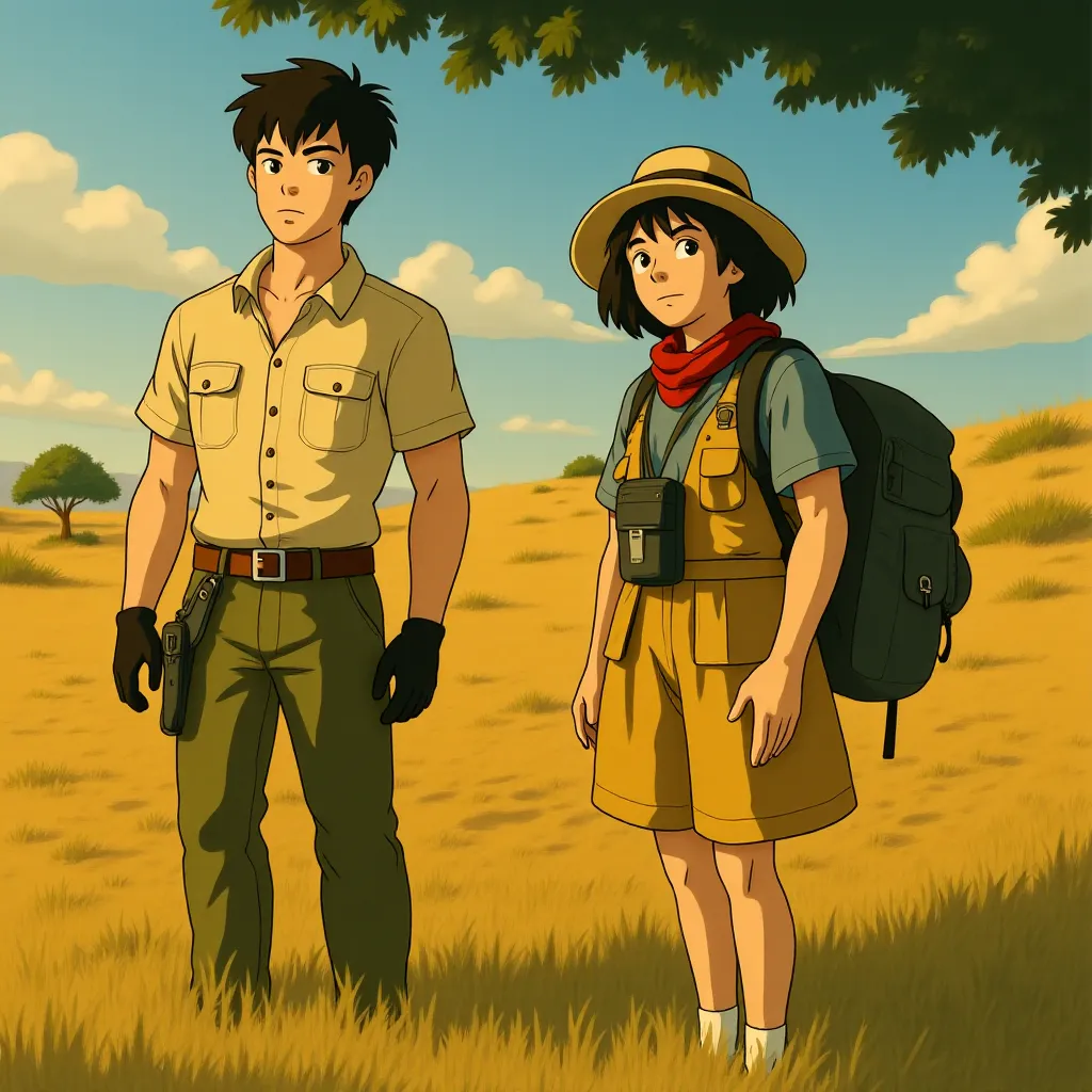 Kevin Hart and Dwayne Johnson in Jumanji: The Next Level (2019) - Anime style