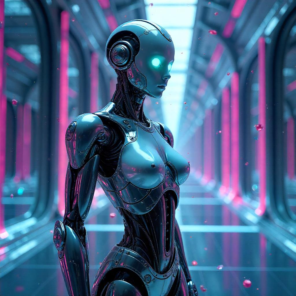 Robot Concept Art in a Mirror Dimension