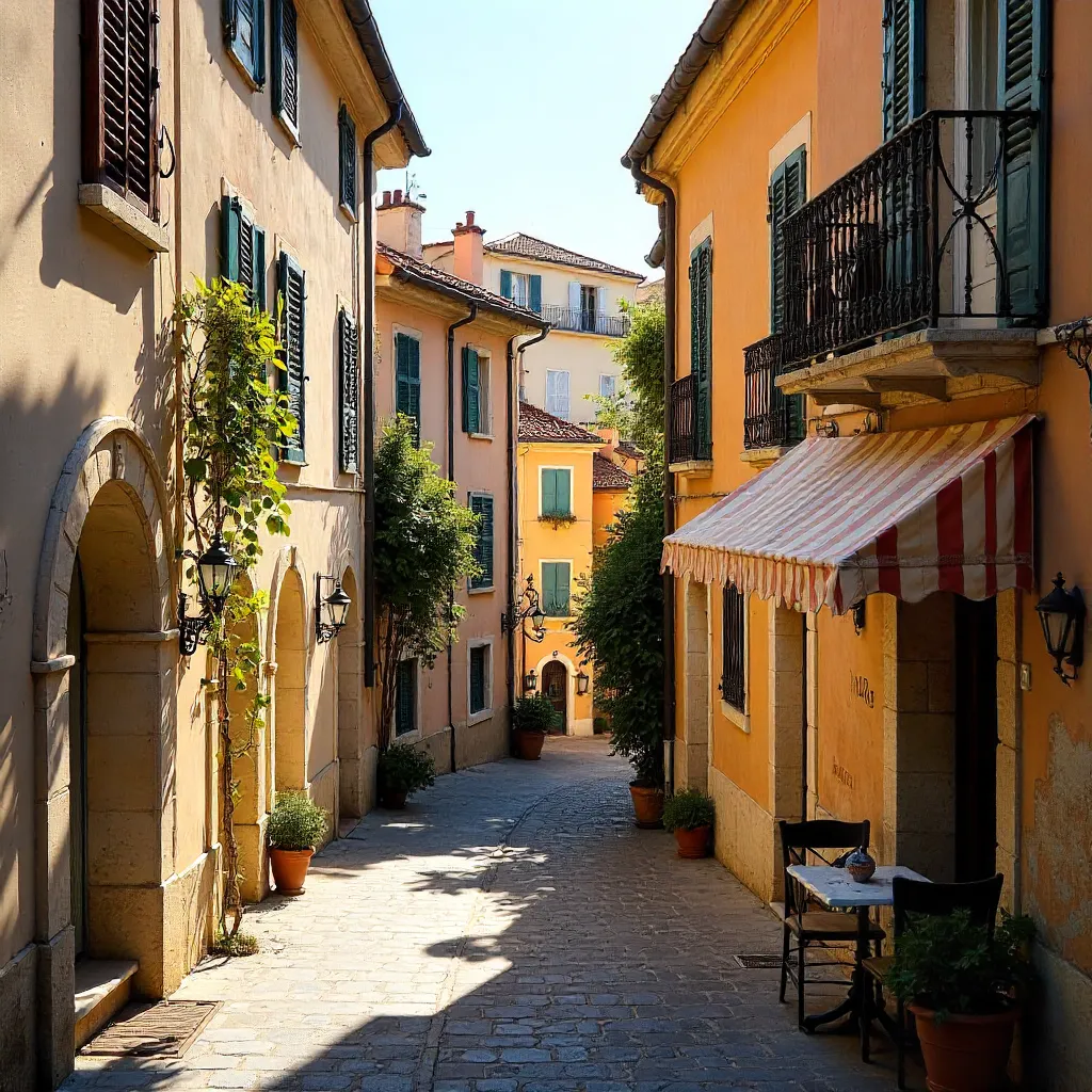 Historic Alleyways of Old Nice, France