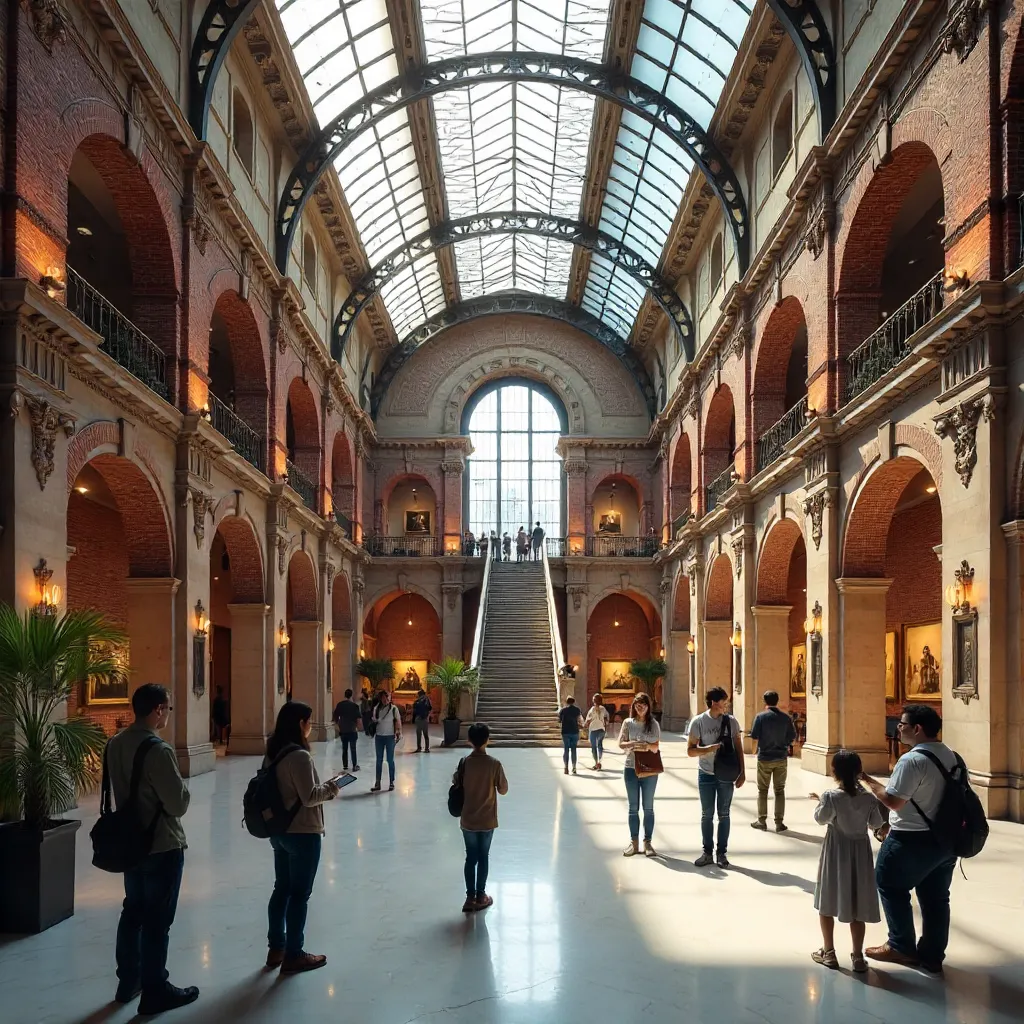 Rijksmuseum Atrium: Modern Glass Meets Historic Brick