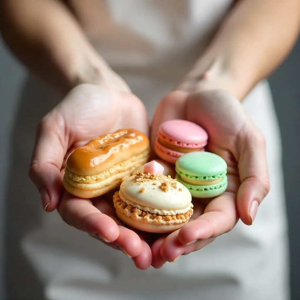 Studio Hands Presenting Fine French Pastries
