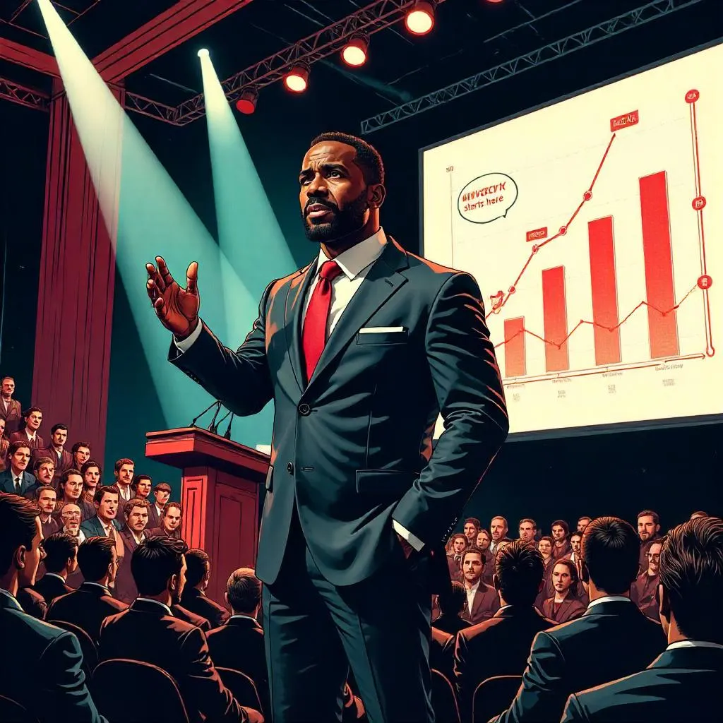 Powerful Black Man Delivers Keynote in Comic Style