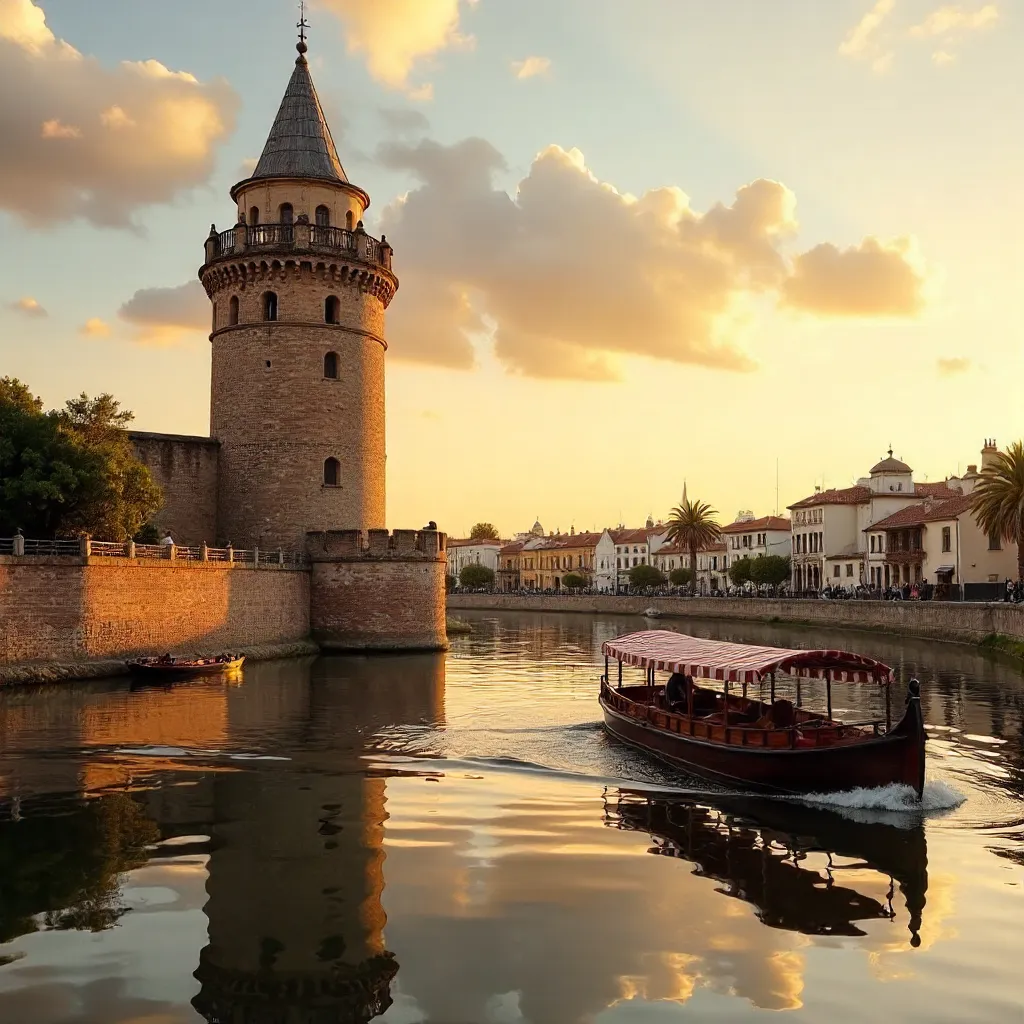Torre del Oro by Guadalquivir at Sunset