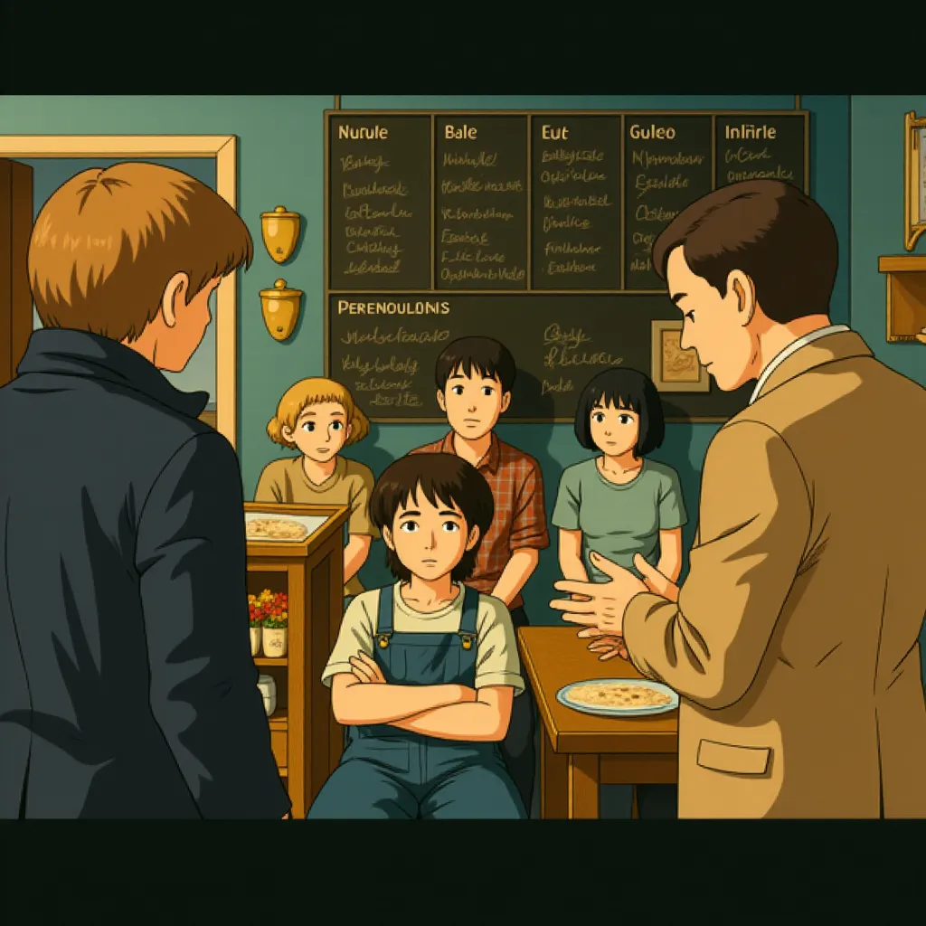 Ernie Hudson, Paul Rudd, Carrie Coon, Mckenna Grace, and Finn Wolfhard in Ghostbusters: Frozen Empire (2024) - Anime style