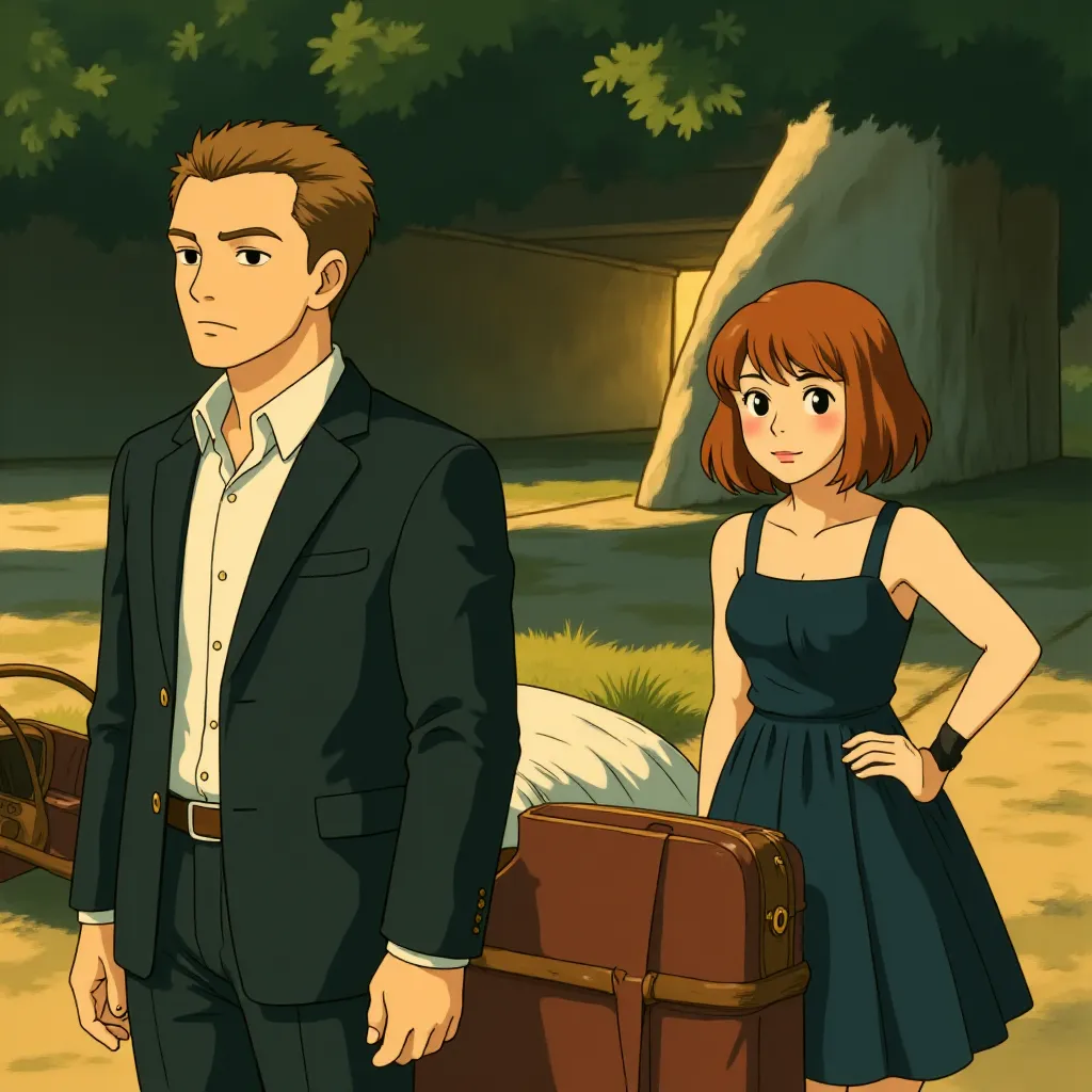 Justin Timberlake and Amanda Seyfried in In Time (2011) - Anime style