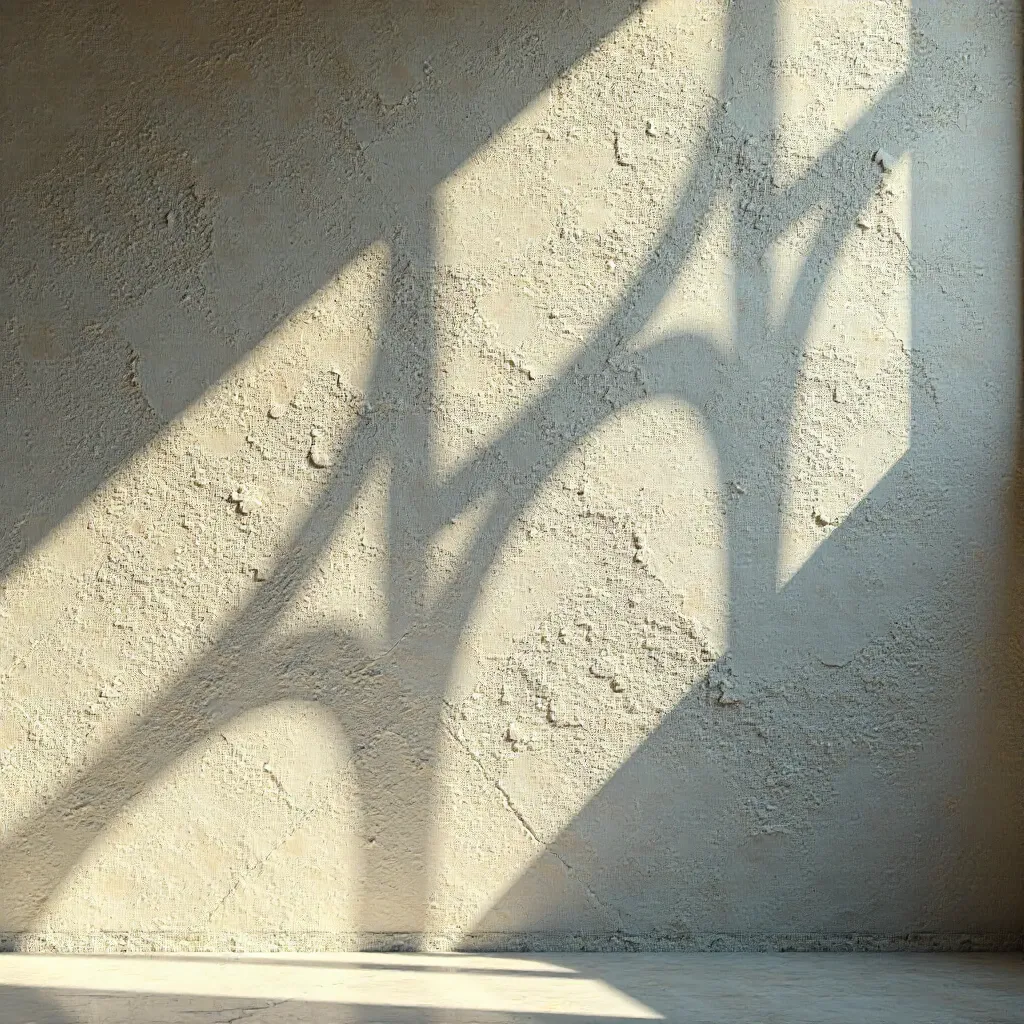 Geometric Light and Shadow on Textured Wall