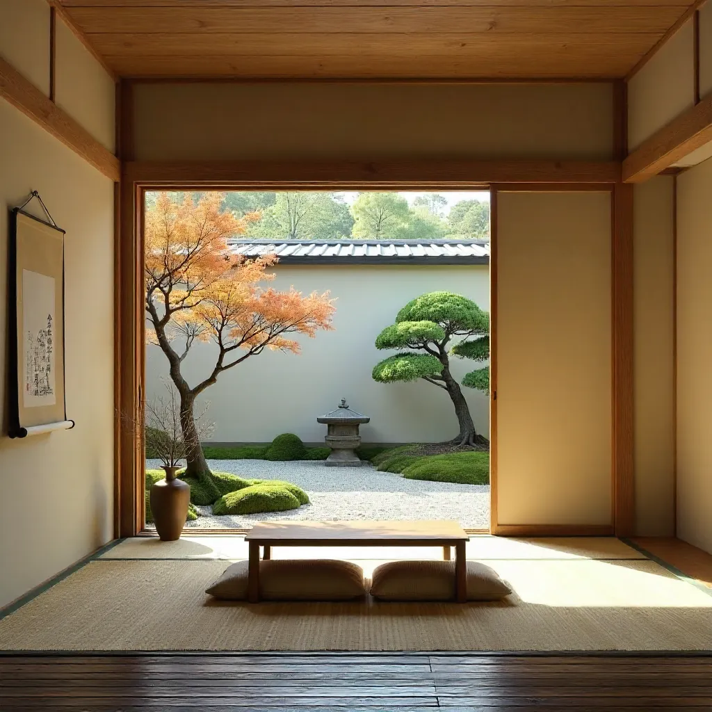 Zen Calm: Japanese Room With Garden View