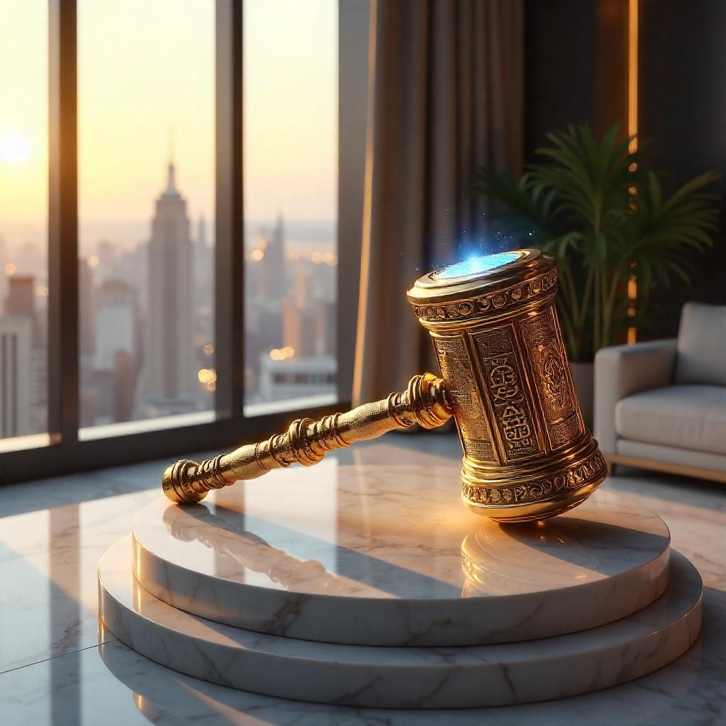 Divine Hammer in a Penthouse: 3D Render
