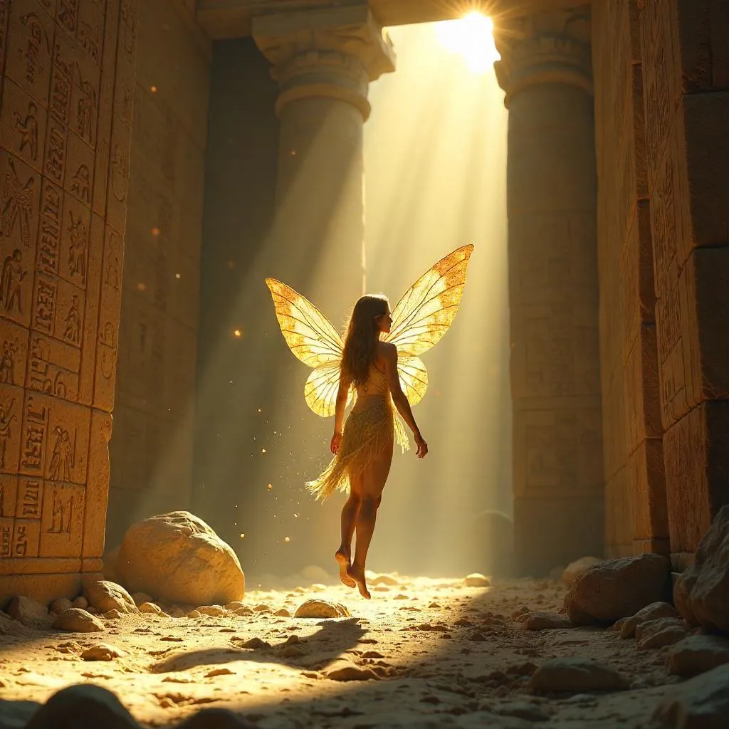 Fairy in an Ancient Pyramid - Photorealistic Scene