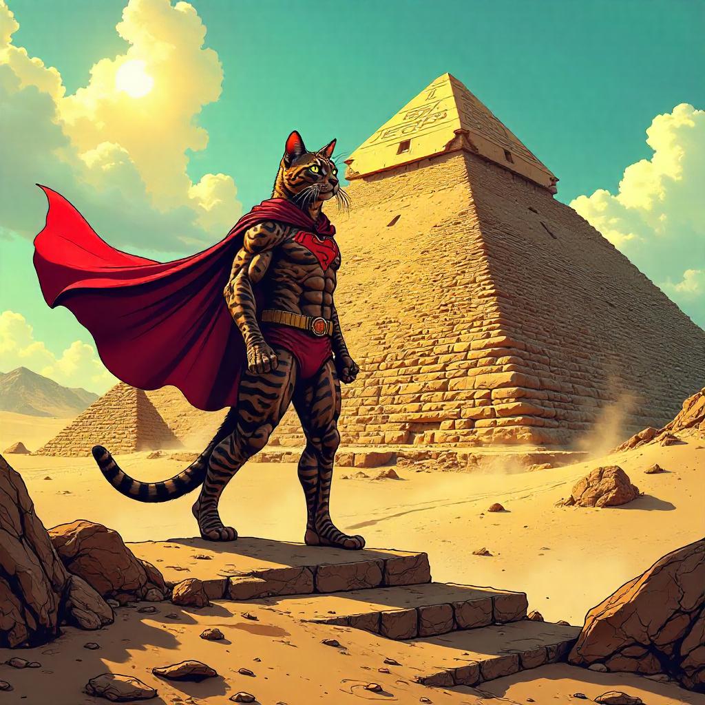 Pyramid Cat: Comic Book Hero