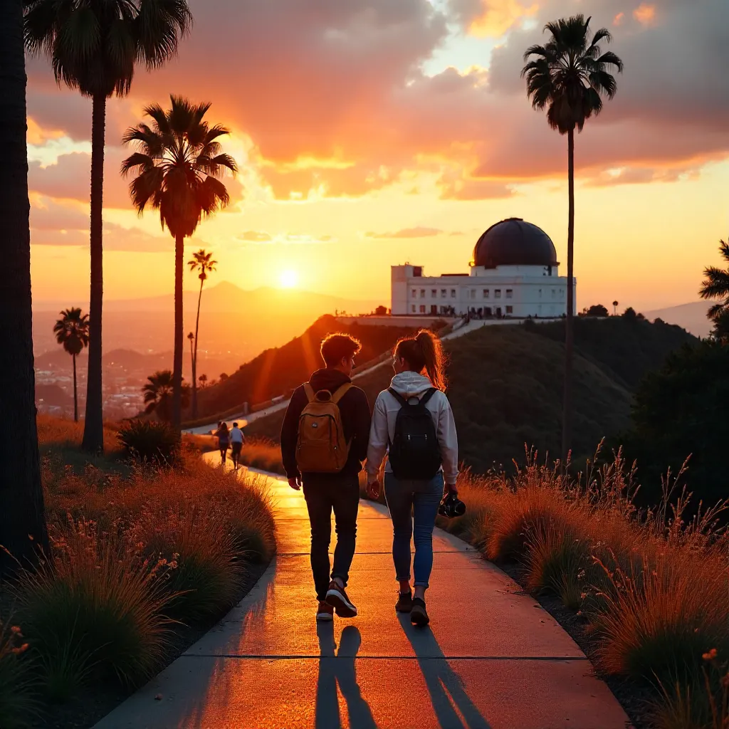 Sunset Walk with Friends at Griffith Observatory