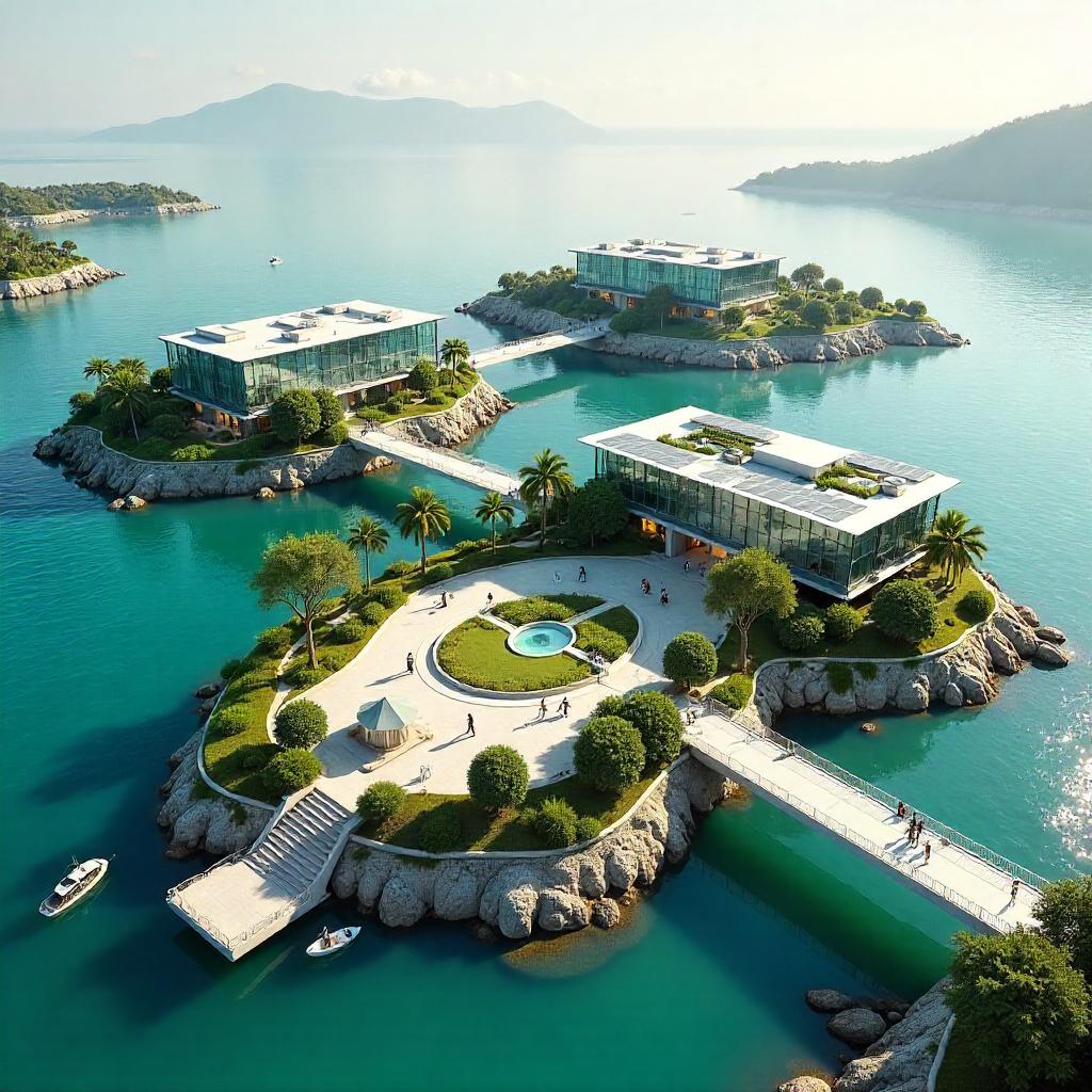 Archipelago University Campus: A Photoreal Scene