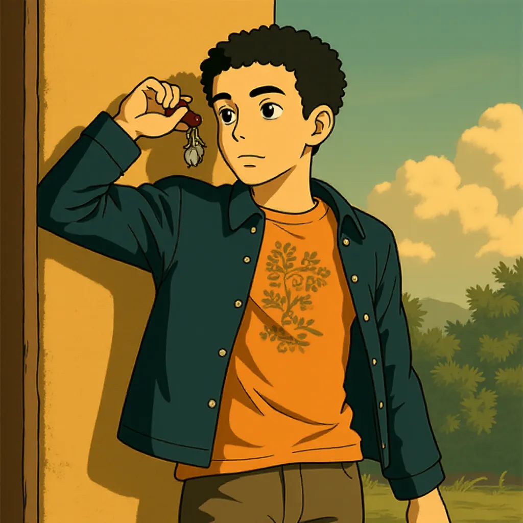 Brandon T. Jackson in Percy Jackson & the Olympians: The Lightning Thief (2010) - Anime style