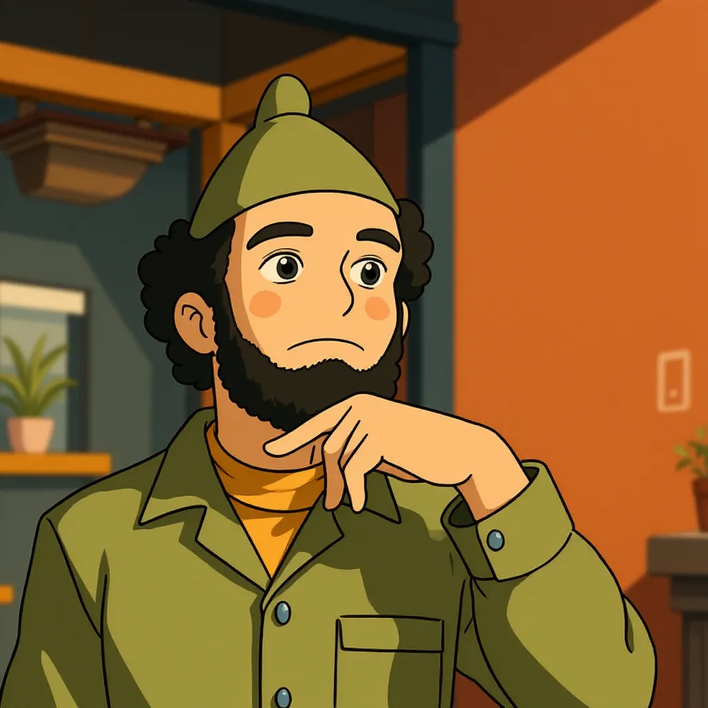 Sacha Baron Cohen in The Dictator (2012) - Anime style