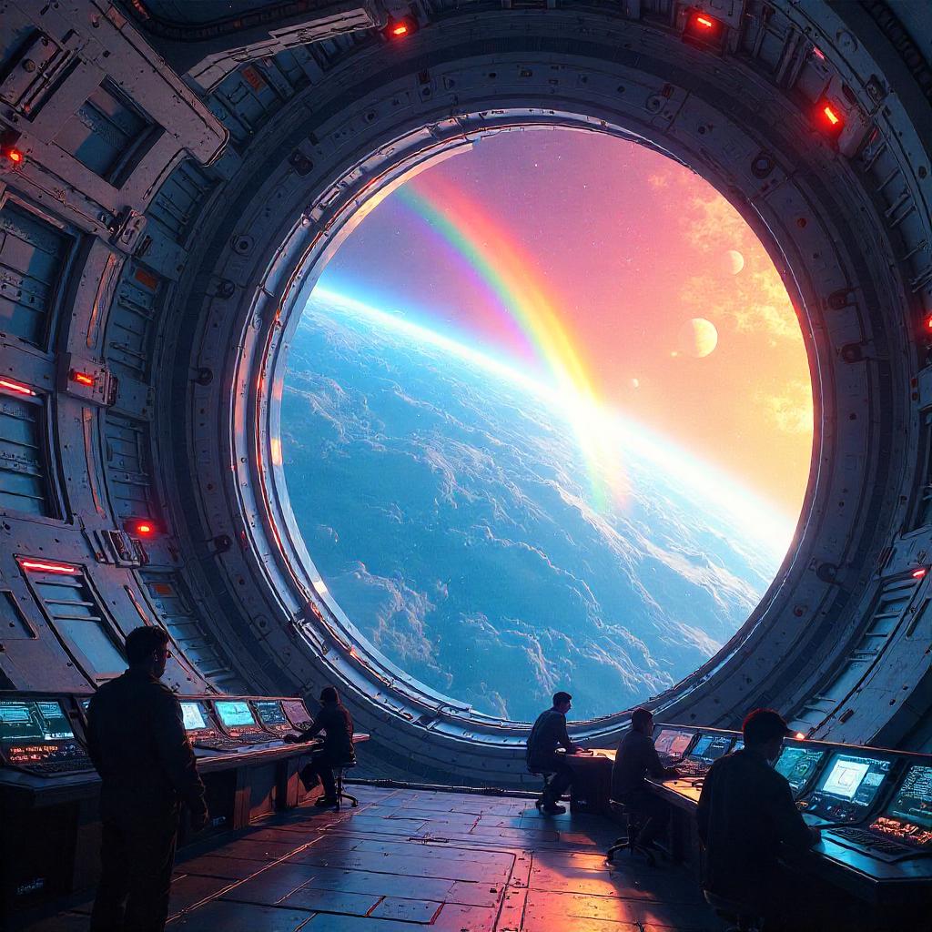 Rainbow Overhead: Space Station Concept Art