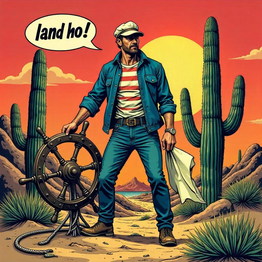 Sailor in the Desert: Comic Cactus Quest
