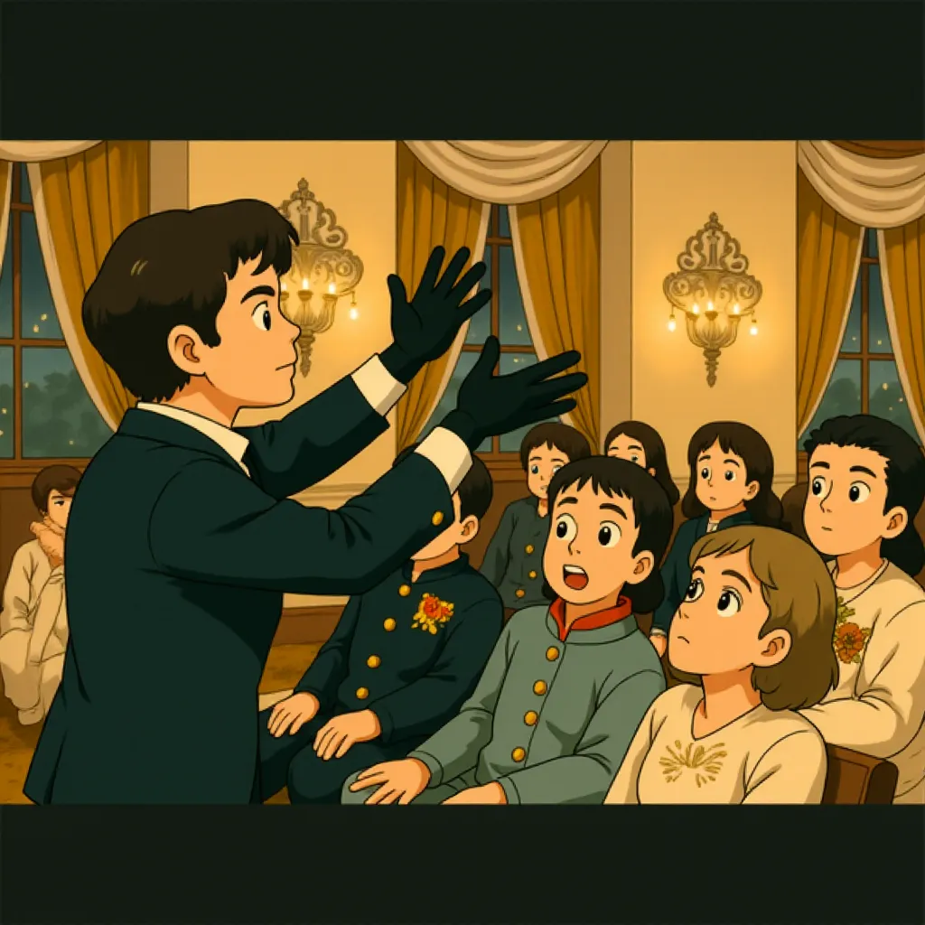 Edward Norton in The Illusionist (2006) - Anime style