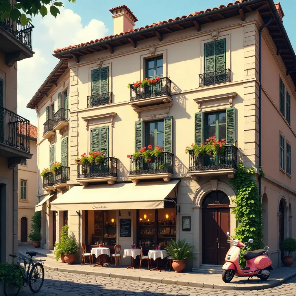 Terraced European Townhouse with Classic Charm