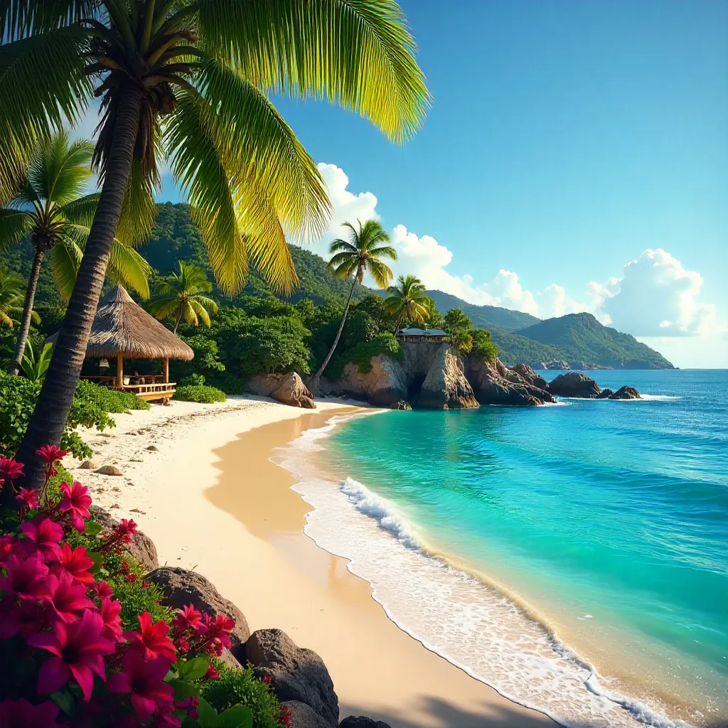 Vibrant Puerto Escondido Beach Oasis