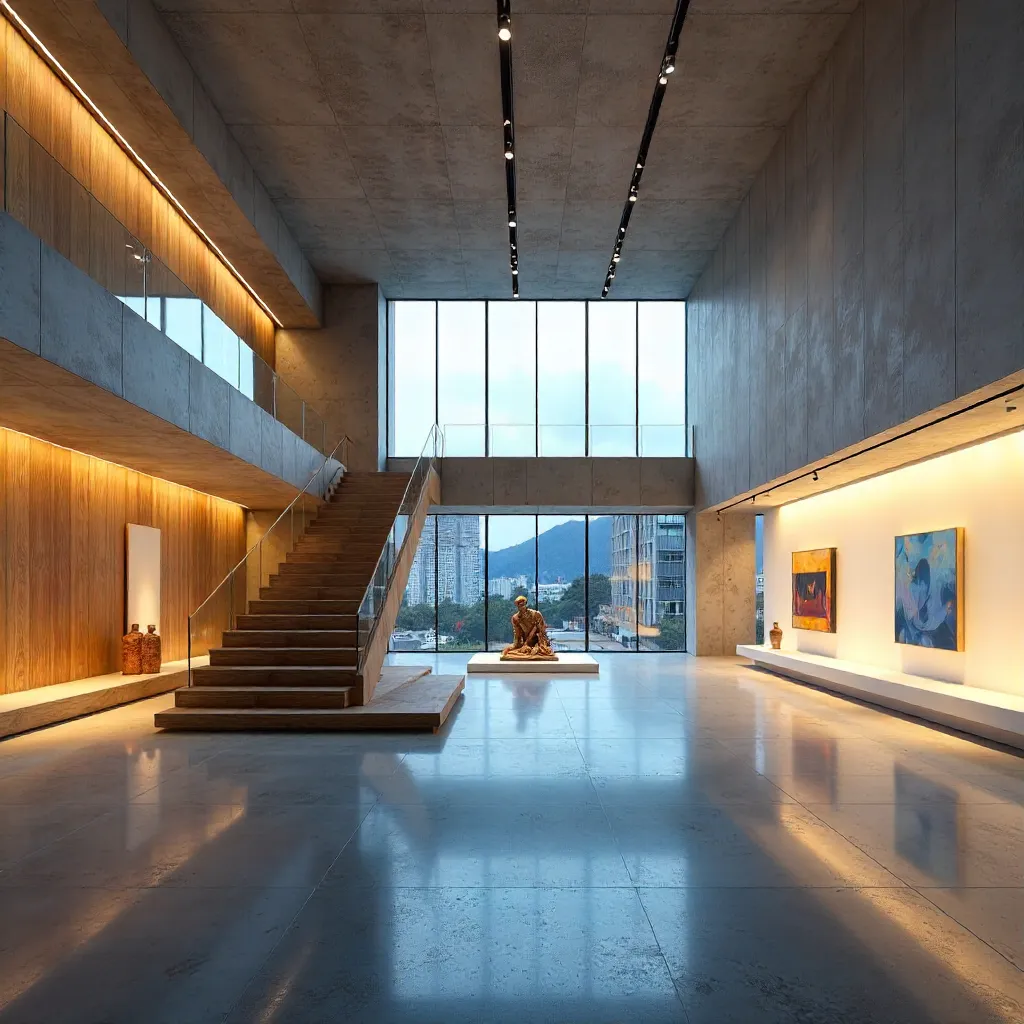 Tokyo Modern Art Gallery: Neon-Quiet Architecture