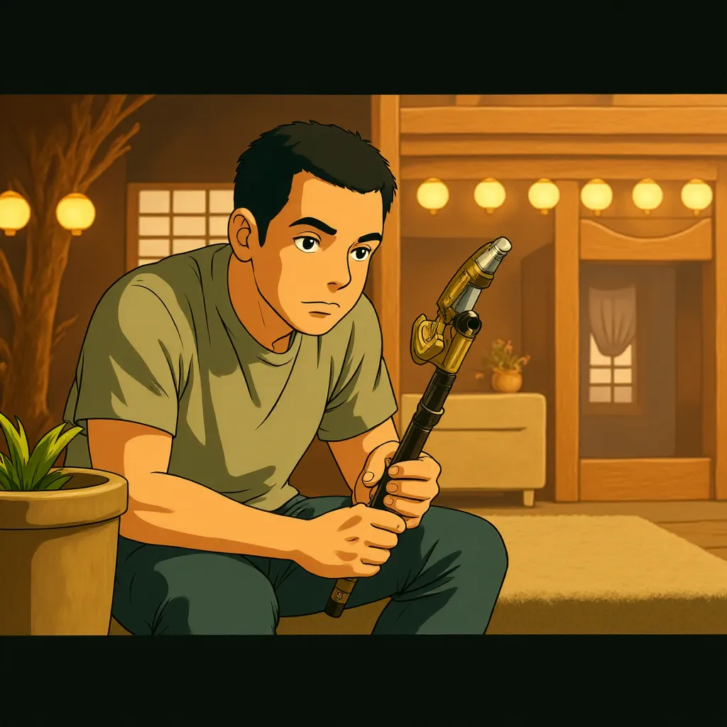 Laurence Fishburne in Predators (2010) - Anime style
