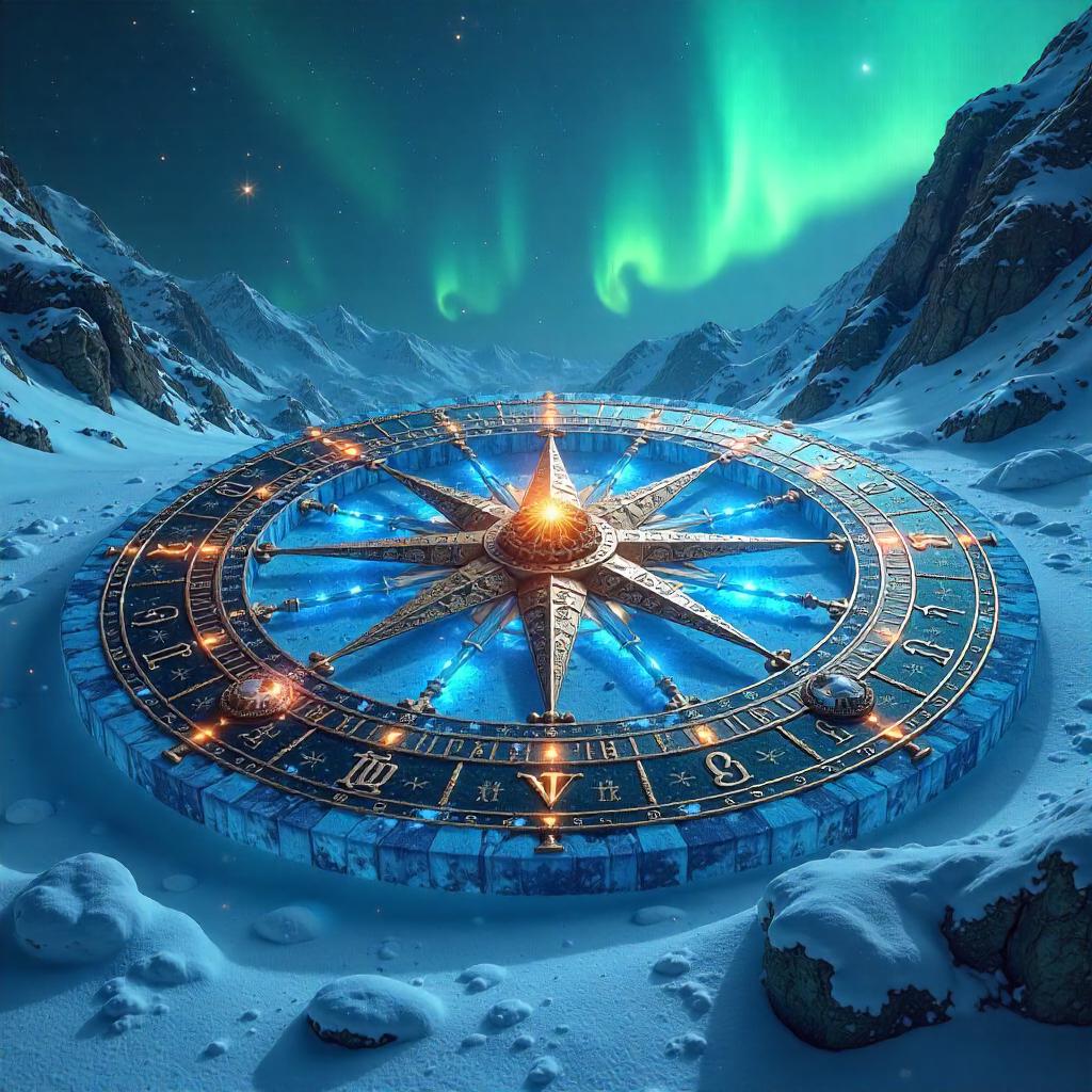 Celestial Compass in a Blizzard — Digital Frost