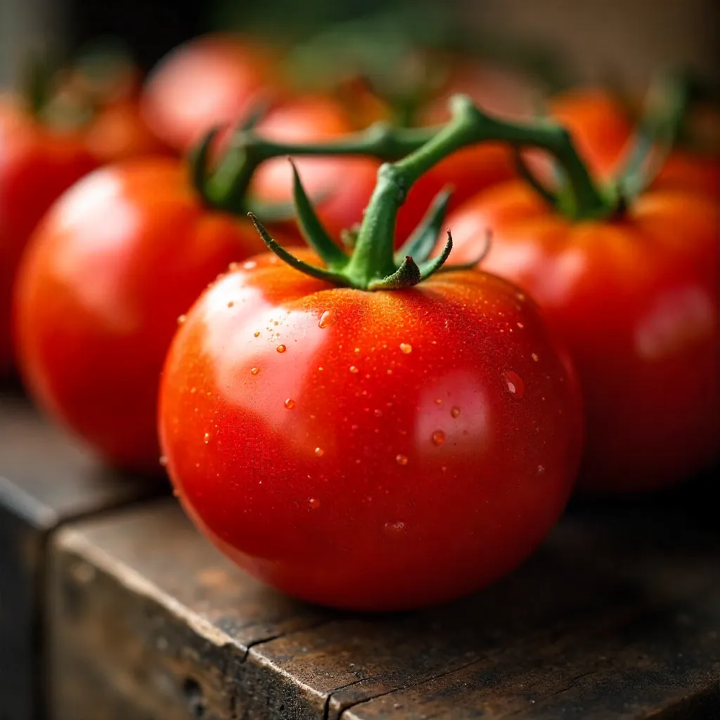 Close-Up: Vibrant Red Tomatoes for Cooking