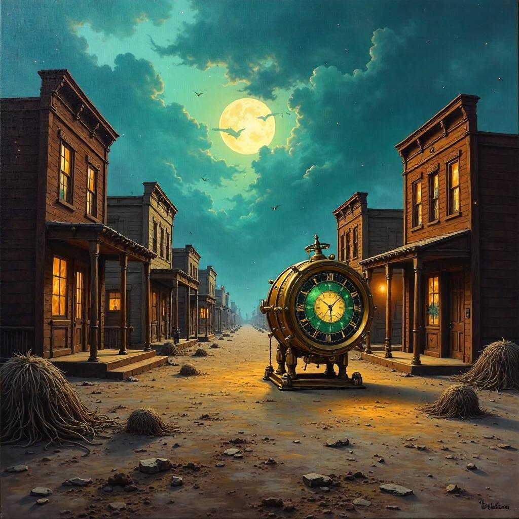 Time Machine Arrives in a Ghost Town