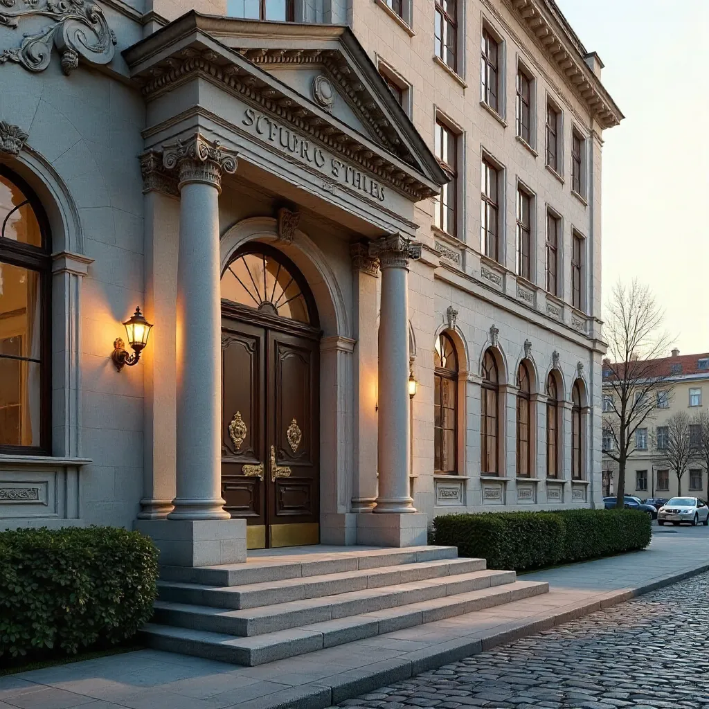 Elegant Entrance of Journalisternes Hus, Copenhagen