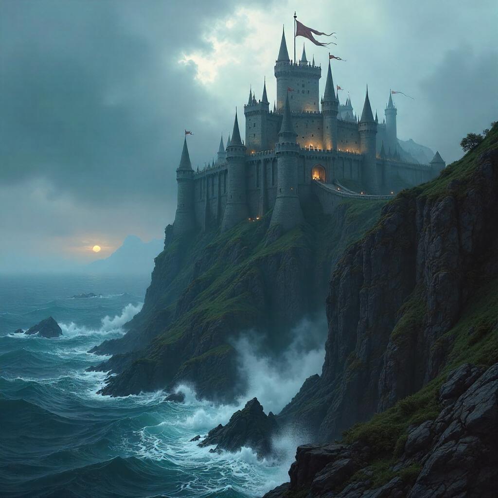 Castle on a Cliff Edge — Concept Art